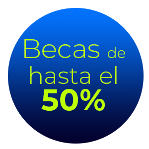 becas de hasta el 50% de descuento